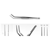پنس سرکج استنلس استیل آکوااسکیپ آکواویترو Curved Forceps تصویر شماره 2