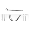 پنس استیل ظریف سرکج کاشت گیاه آکواویترو Curved Fine Tip تصویر شماره 2